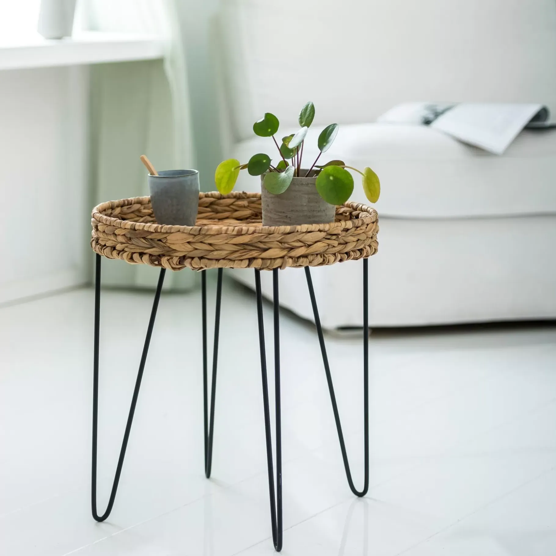 CASA Akela Mesa Auxiliar Negro, Natural Sale