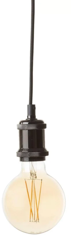 CASA Alu Lampara Colgante Negro, Metal Best