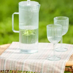 CASA Aura Green Jarra Con Tapa Verde Online