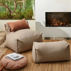 CASA Bagie Sillon Puf Beis