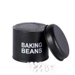 CASA Bakery Judias De Ceramica Ceramica Negro, Blanco New