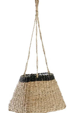 CASA Baku Macetero Colgante Negro, Natural Best