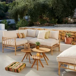 CASA Bambolette Banco Lounge Aspecto Bambu Hot