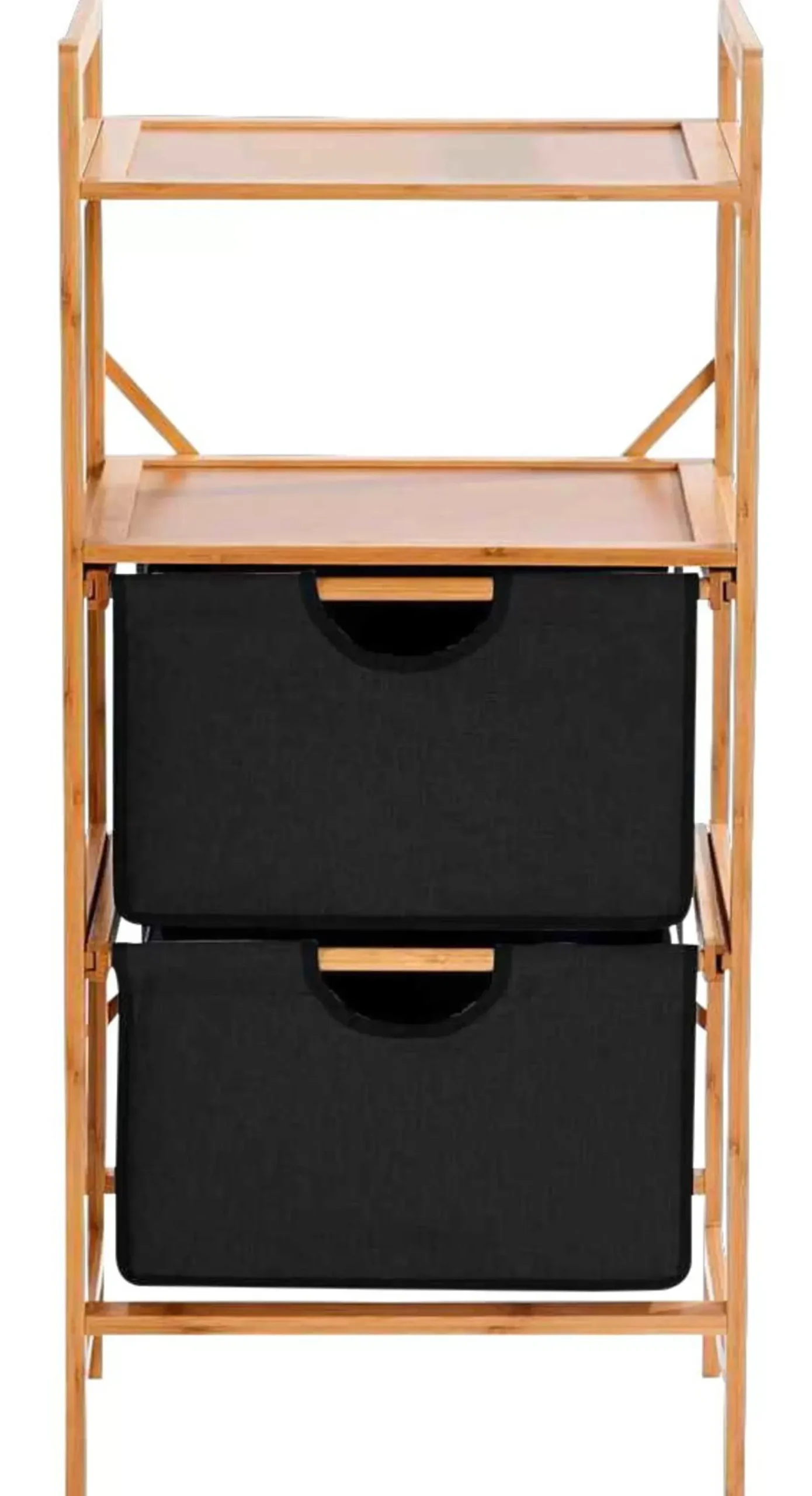 CASA Bamboo Cajonera 2 Cajones Negro, Natural Hot