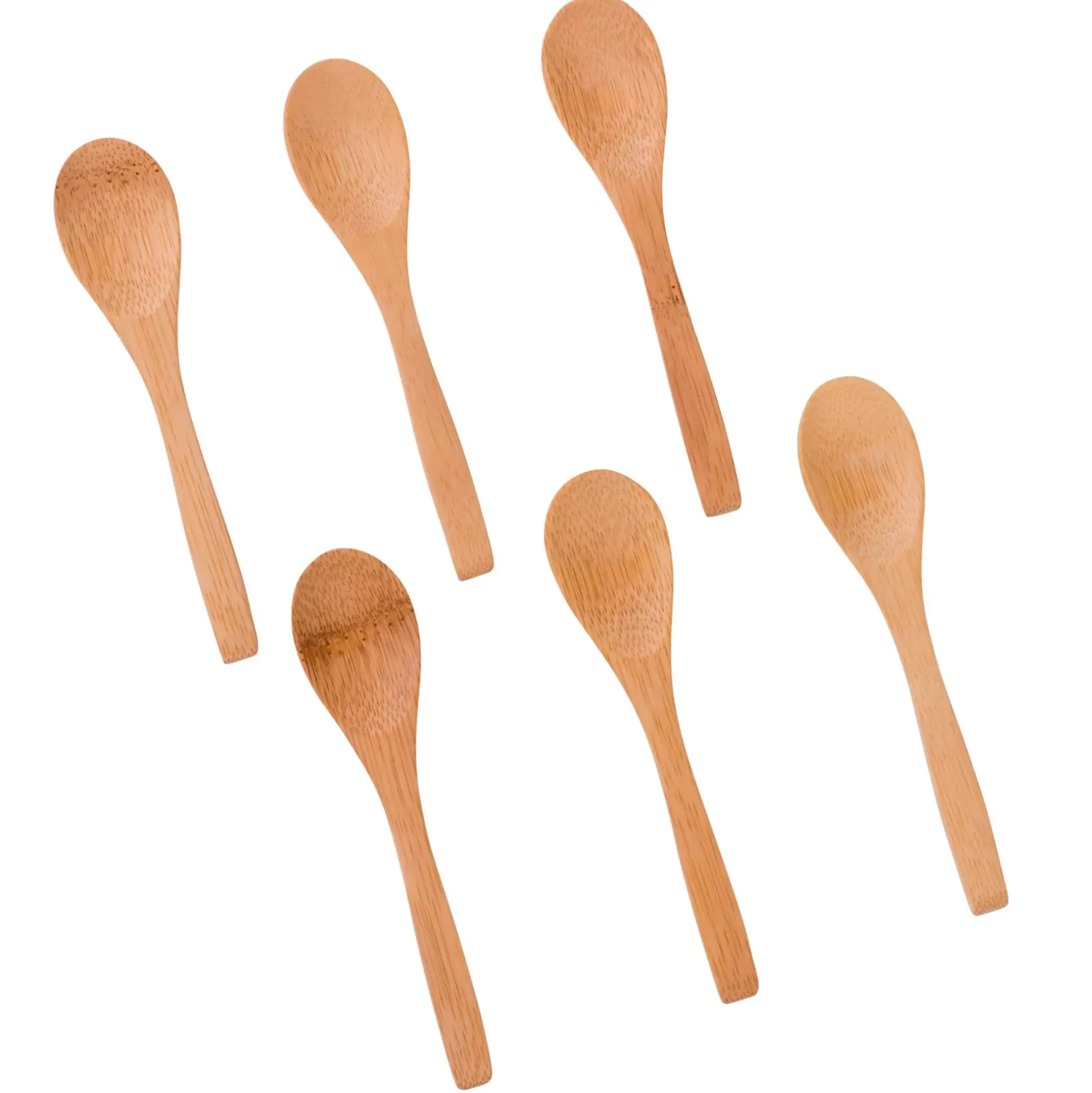 CASA Bamboo Cucharillas Juego De 6 Natural New