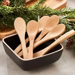 CASA Bamboo Cucharillas Juego De 6 Natural New