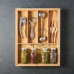 CASA Bamboo Organizador Cajon Extensible Natural Outlet