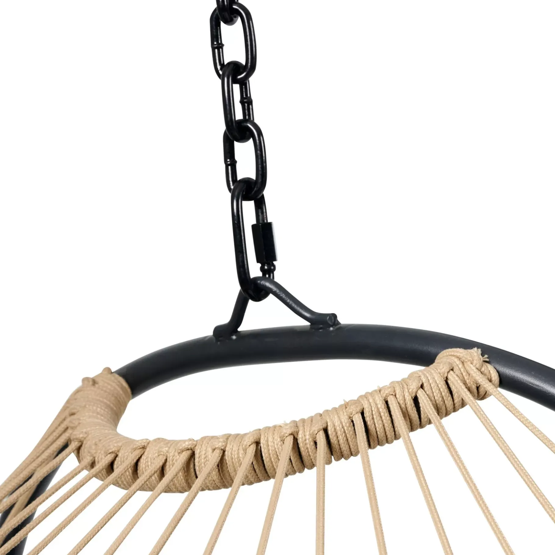 CASA Bazai Silla Colgante Con Soporte Negro Discount