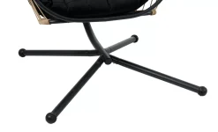 CASA Bazai Silla Colgante Con Soporte Negro Discount