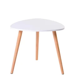 CASA Belliot Mesa Auxiliar Blanco, Natural Clearance