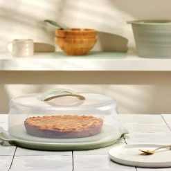 CASA Bioline Bandeja Con Tapa Para Tartas Menta Clearance
