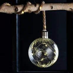 CASA Bloxem Bola Decorativa Con 20 Leds Transparente Hot