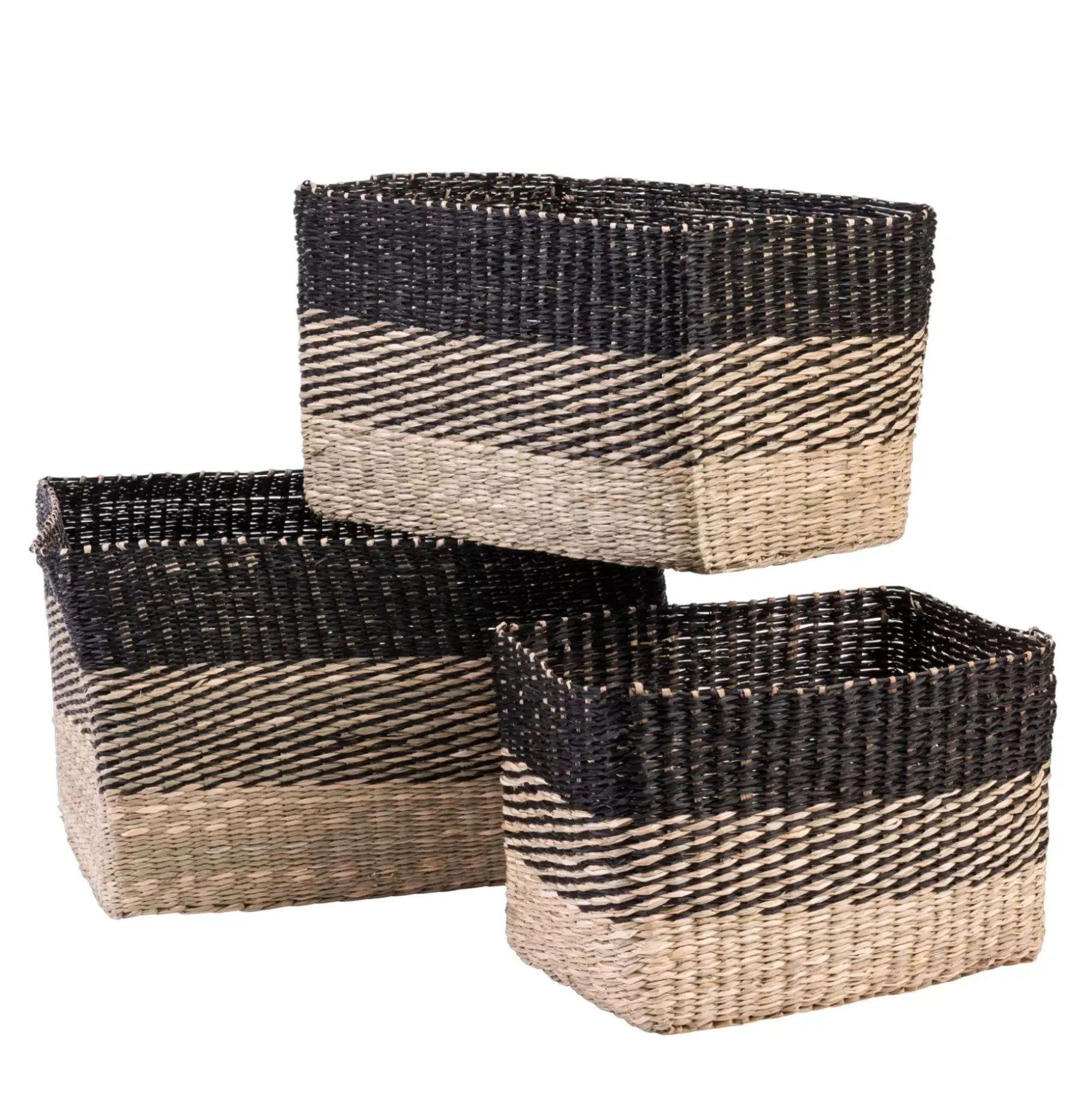 CASA Bobo Cesta Negro, Natural Outlet