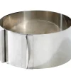CASA Caramella Molde Anillo Tarta Ajustable Plateado Clearance