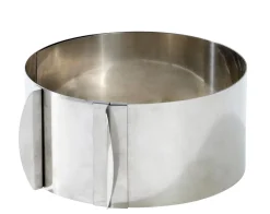 CASA Caramella Molde Anillo Tarta Ajustable Plateado Clearance