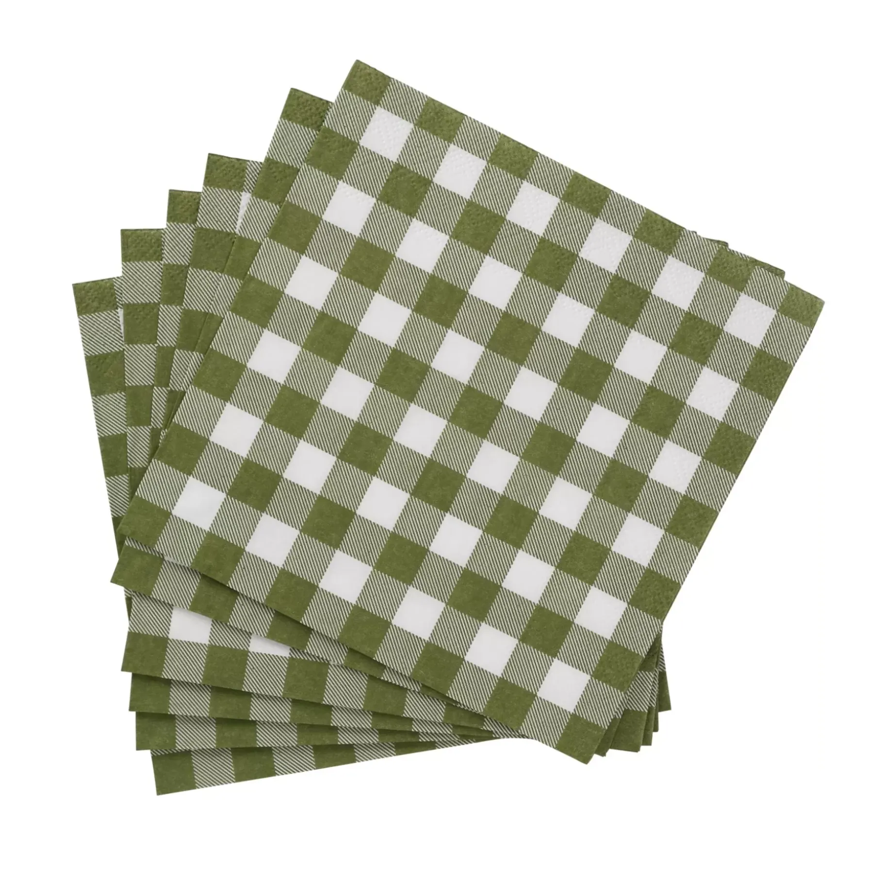CASA Check Green Paquete De 20 Servilletas Verde Outlet