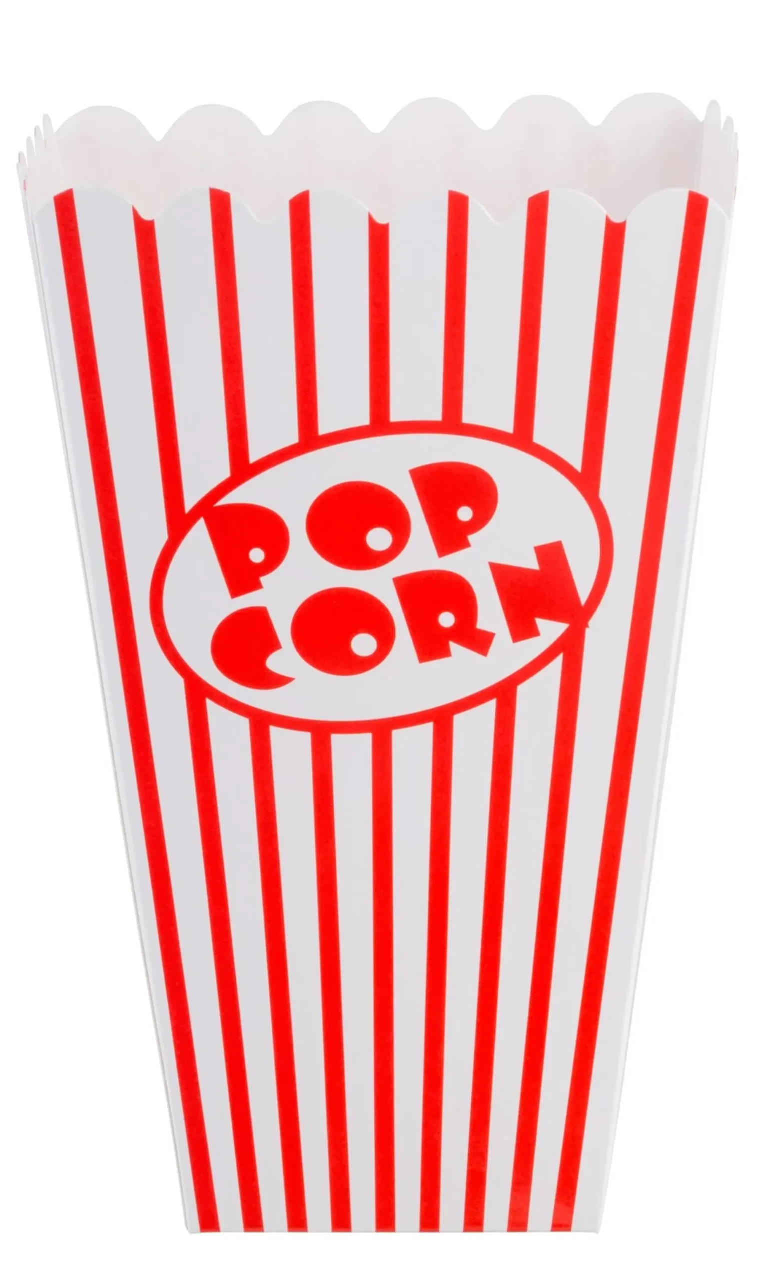 CASA Cinema Vaso De Palomitas Juego De 8 Blanco, Rojo Clearance
