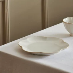 CASA Dahlia Flower Plato Blanco Online
