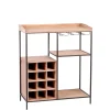 CASA Damian Estanteria De Pared Negro Outlet