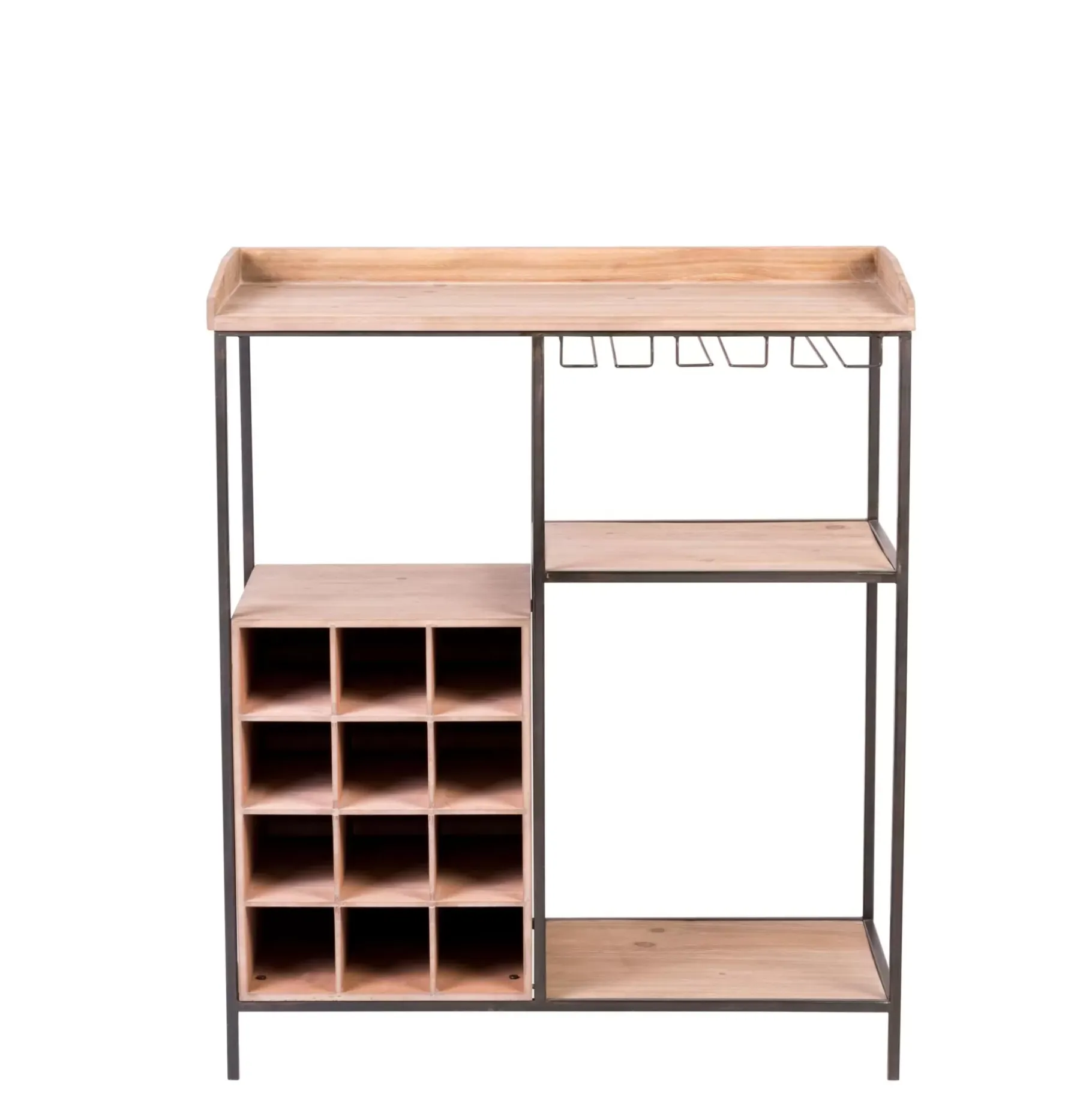 CASA Damian Estanteria De Pared Negro Outlet