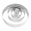 CASA Damier Anillo Para Tarta Juego De 4 Plateado Sale