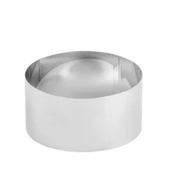 CASA Damier Anillo Para Tarta Juego De 4 Plateado New