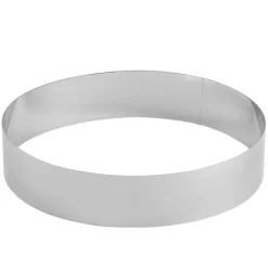 CASA Damier Anillo Para Tarta Juego De 4 Plateado New