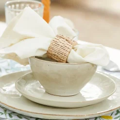 CASA Earth Marl Plato De Postre Crema Sale