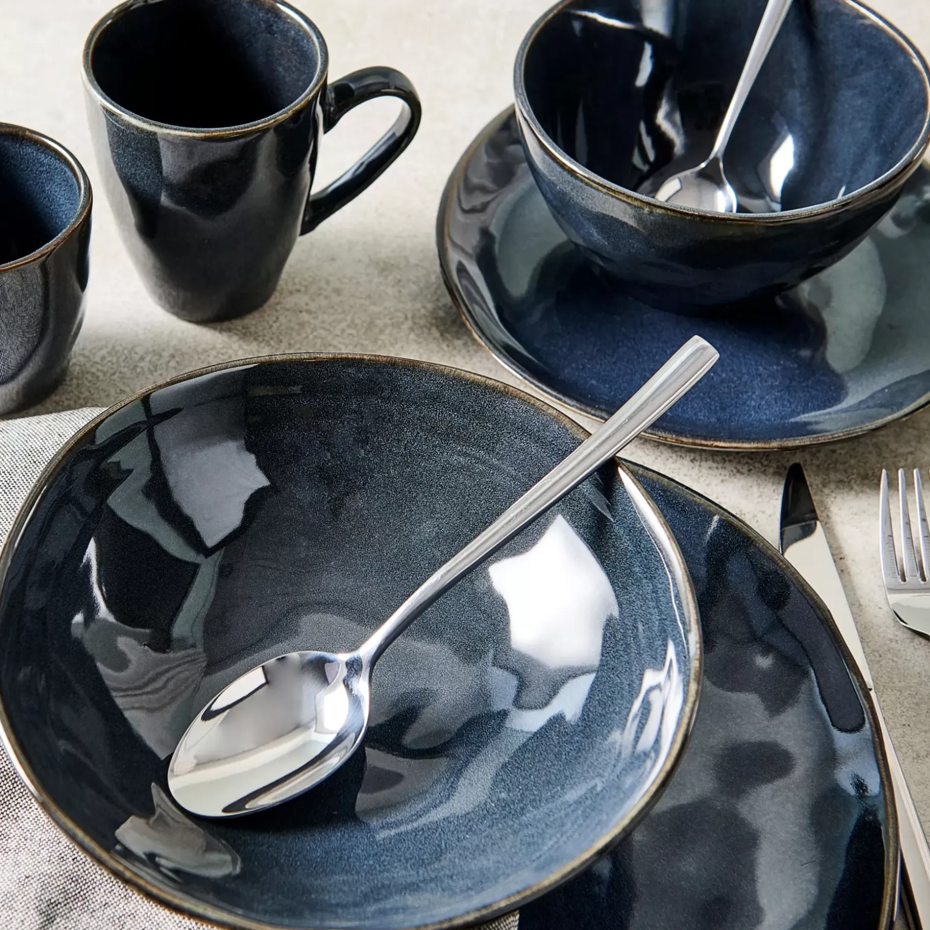CASA Earth Ocean Taza Con Asa Azul Hot