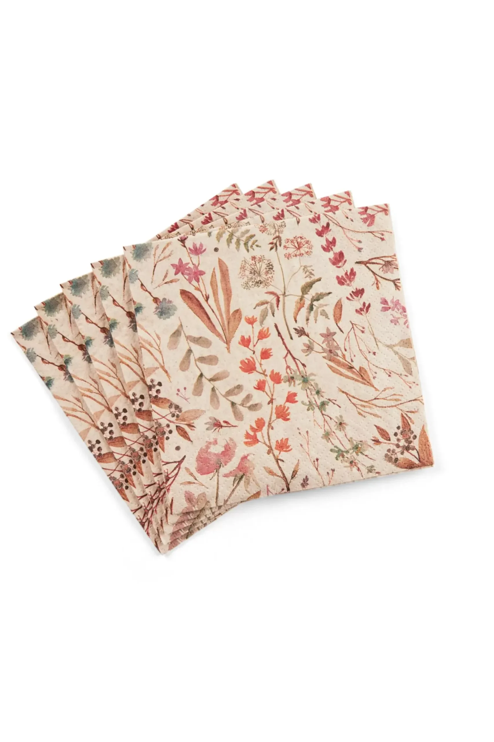 CASA Eco Dried Flower Paquete De 20 Servilletas Multicolor New