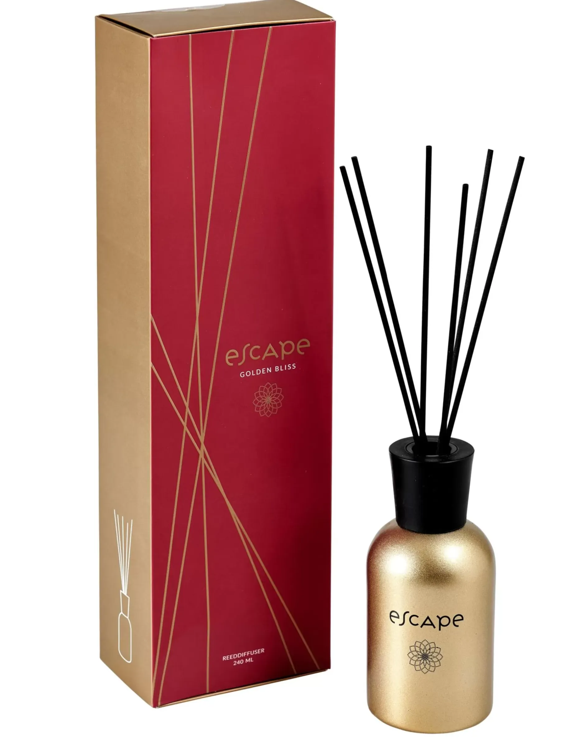 CASA Escape Golden Bliss Aceite Perfumado Dorado, Burdeos Discount