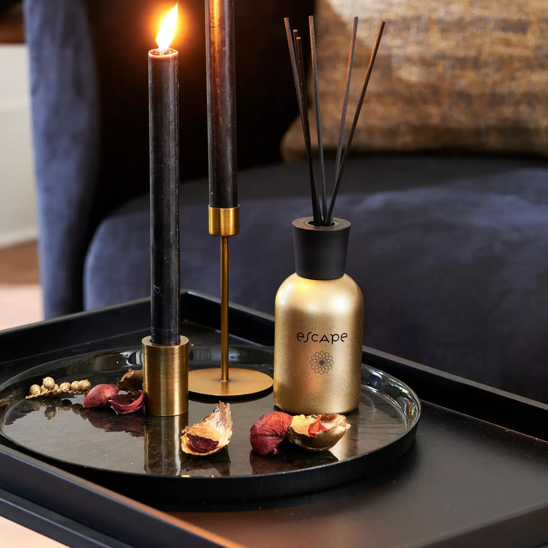 CASA Escape Golden Bliss Aceite Perfumado Dorado, Burdeos Discount