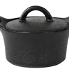 CASA Fero Cazuela Para Horno Con Tapa Negro Sale