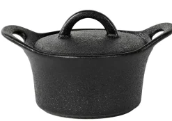CASA Fero Cazuela Para Horno Con Tapa Negro Sale