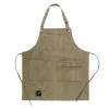 CASA Fire Delantal Verde Marron New
