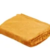 CASA Flanella Manta Amarillo Oscuro Online