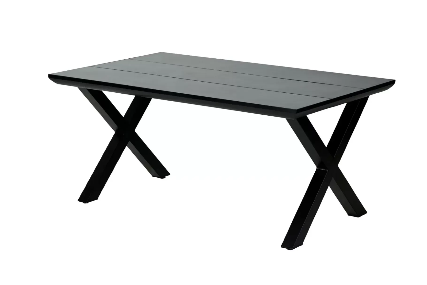 CASA Formax Mesa De Jardín Con Patas En X Negro Clearance