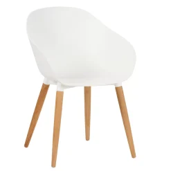 CASA Fray Sillas De Comedor Blanco/Natural Hot