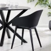 CASA Fray Sillas De Comedor Negro Discount