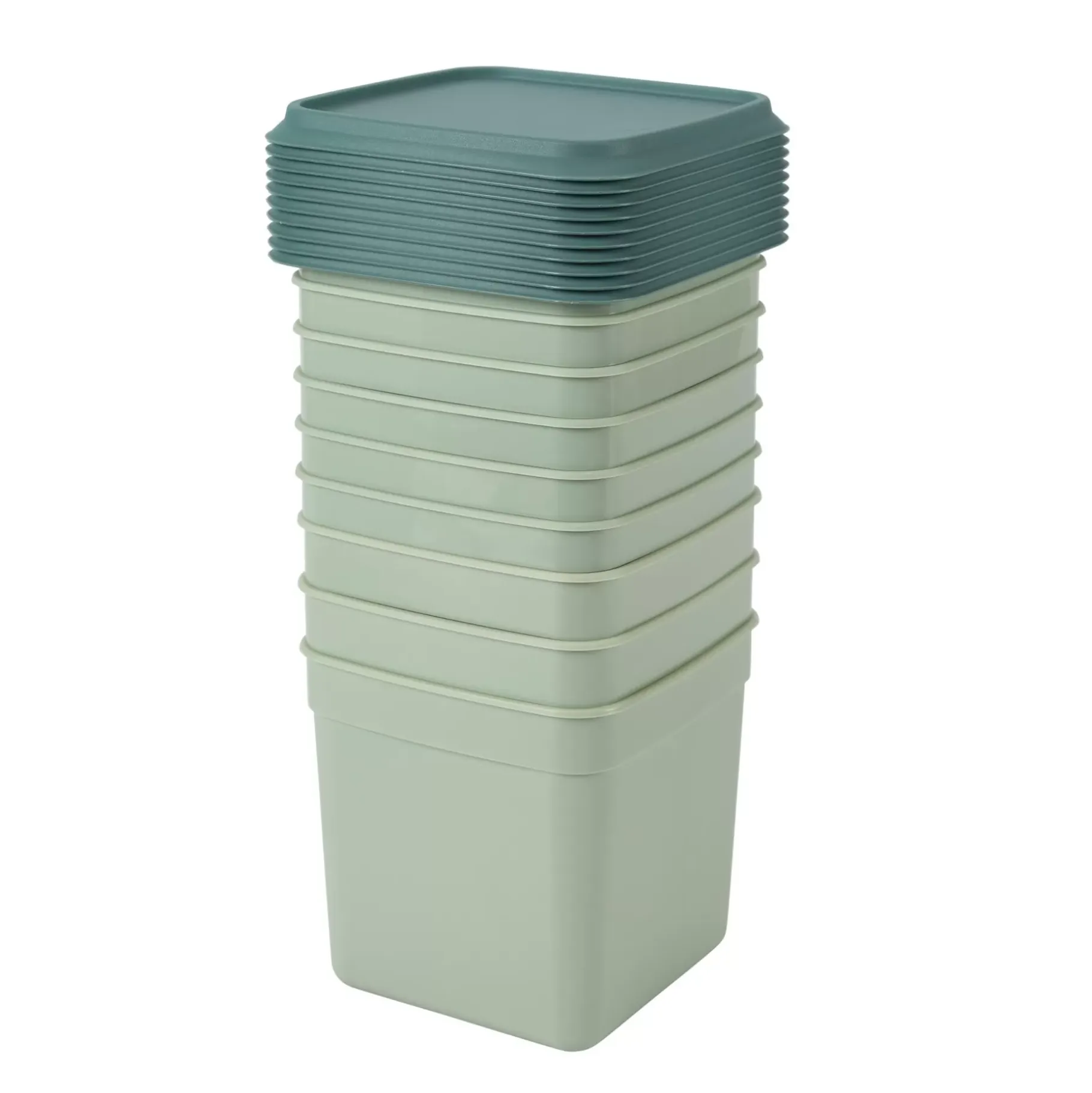 CASA Freezer Cajas Congeladoras Juego De 10 Menta, Verde Oscuro Hot
