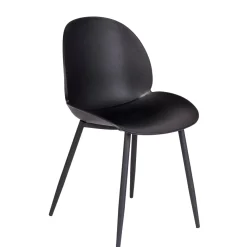 CASA Freya Silla De Comedor Negro Hot