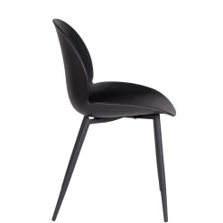 CASA Freya Silla De Comedor Negro Hot