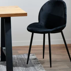 CASA Freyo Silla De Comedor Negro