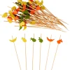 CASA Fruities Palillos Apero Juego De 50 Mezcla De 3 Colores Naranja, Amarillo, Verde New