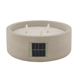 CASA Fuego Vela Led Solar Gris Claro Best