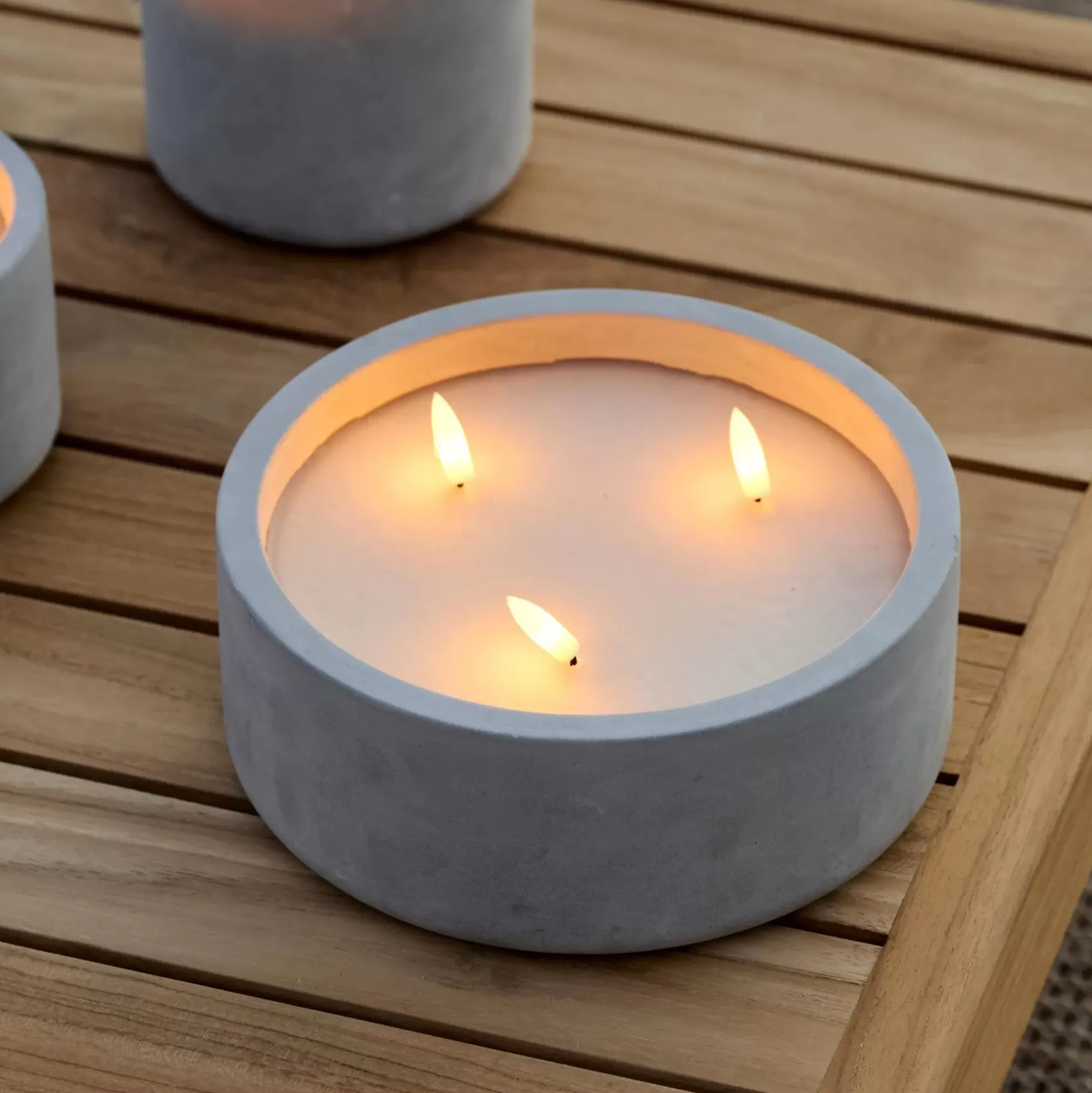 CASA Fuego Vela Led Solar Gris Claro Best
