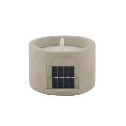 CASA Fuego Vela Led Solar Gris Claro Outlet