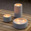 CASA Fuego Vela Led Solar Gris Claro Best