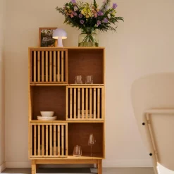 CASA Helge Armario Compartimentos Natural Outlet