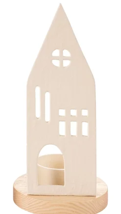 CASA Home Soporte Para Vela Pequena Blanco, Natural Clearance